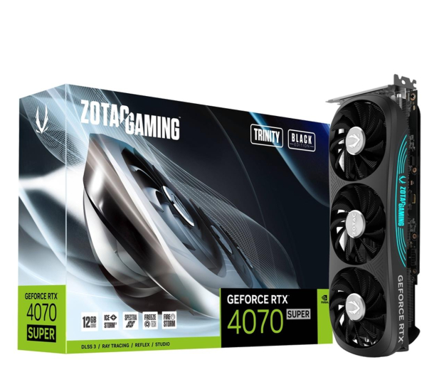 Zotac GeForce RTX 4070 SUPER Trinity Black Edition 12GB GDDR6X - 1209708 - zdjęcie